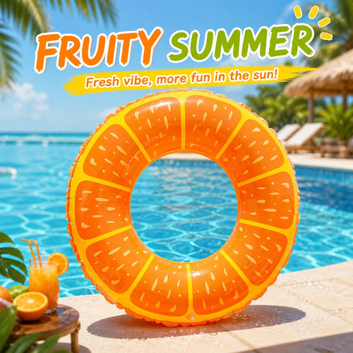 Fruit Pool Buoy – Inflatable Summer Ring