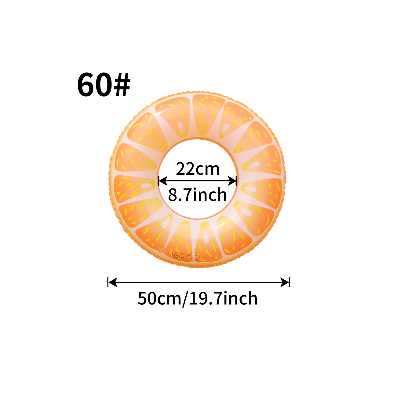 Fruit Pool Buoy – Inflatable Summer Ring