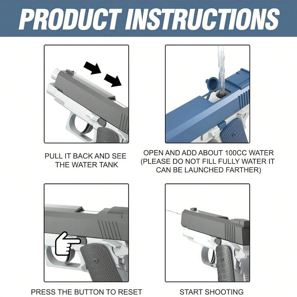 Automatic Water Gun – Rechargeable Summer Toy