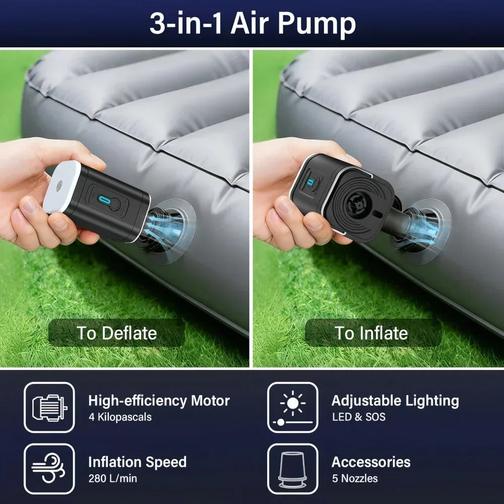 1200mAh Electric Quick Inflator/Deflator