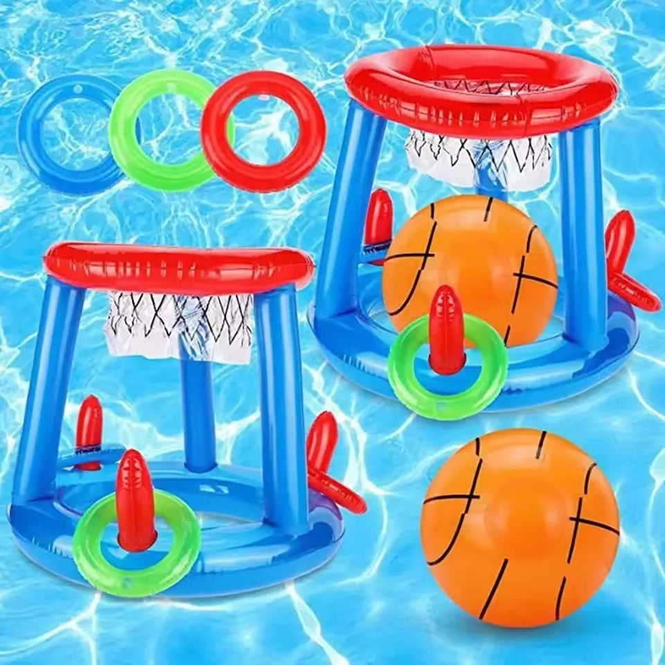 Aufblasbarer Basketballkorb für den Pool mit Ball